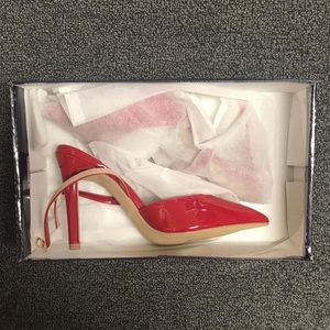 4in minimalist point toe sling back heels